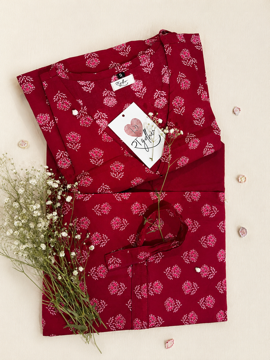 Pure Cotton Angrakha Kurta Set for Women Comfortable | Elegant | Everyday Wear